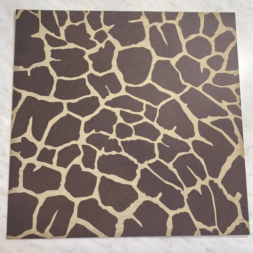 Tan Orange Animal Print 12x12 Scrapbook Paper 15 Sheets
